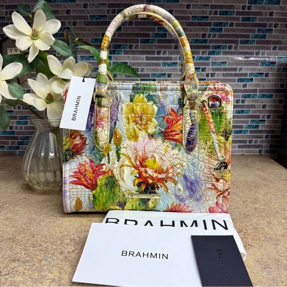 Brahmin Handbags - NWT Brahmin Cami Succulent Bloom purse